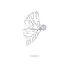 925 Silver Statement Butterfly Wing Brooch with Opal
