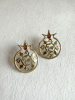 Silver Pomegranate Stud Earrings