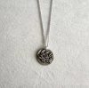 Round Minimal Silver Coin Necklace