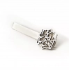 Silver Calligraphy Tie Bar, Seize the Moment, Poem by Khayyam