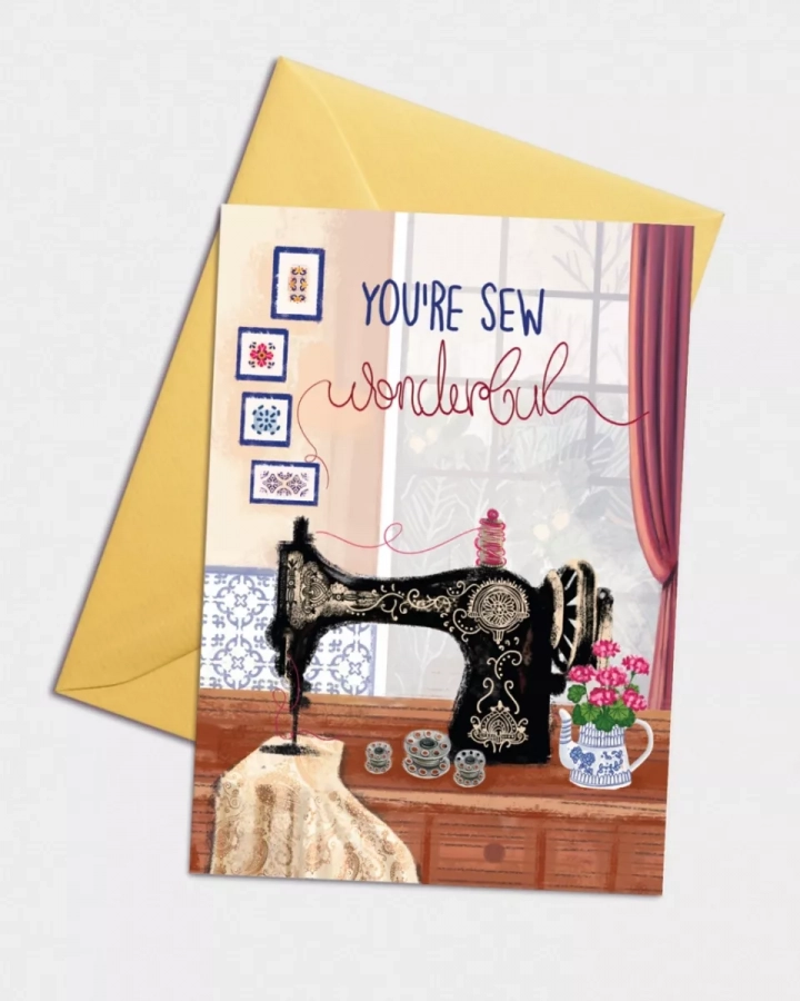 Sew Wonderful Greeting Card