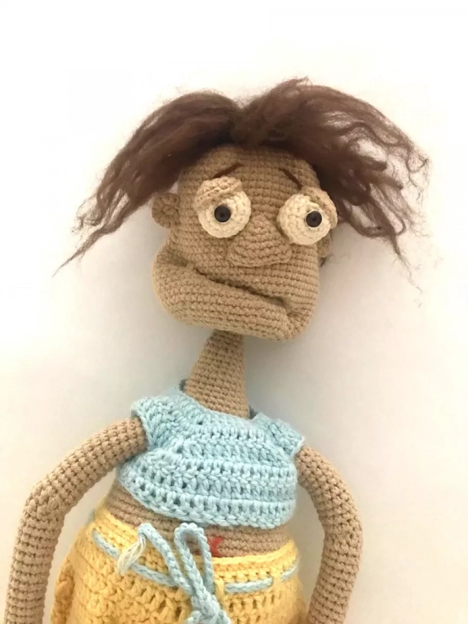 Handmade Crochet Doll - Dast Gonde Pa Gonde