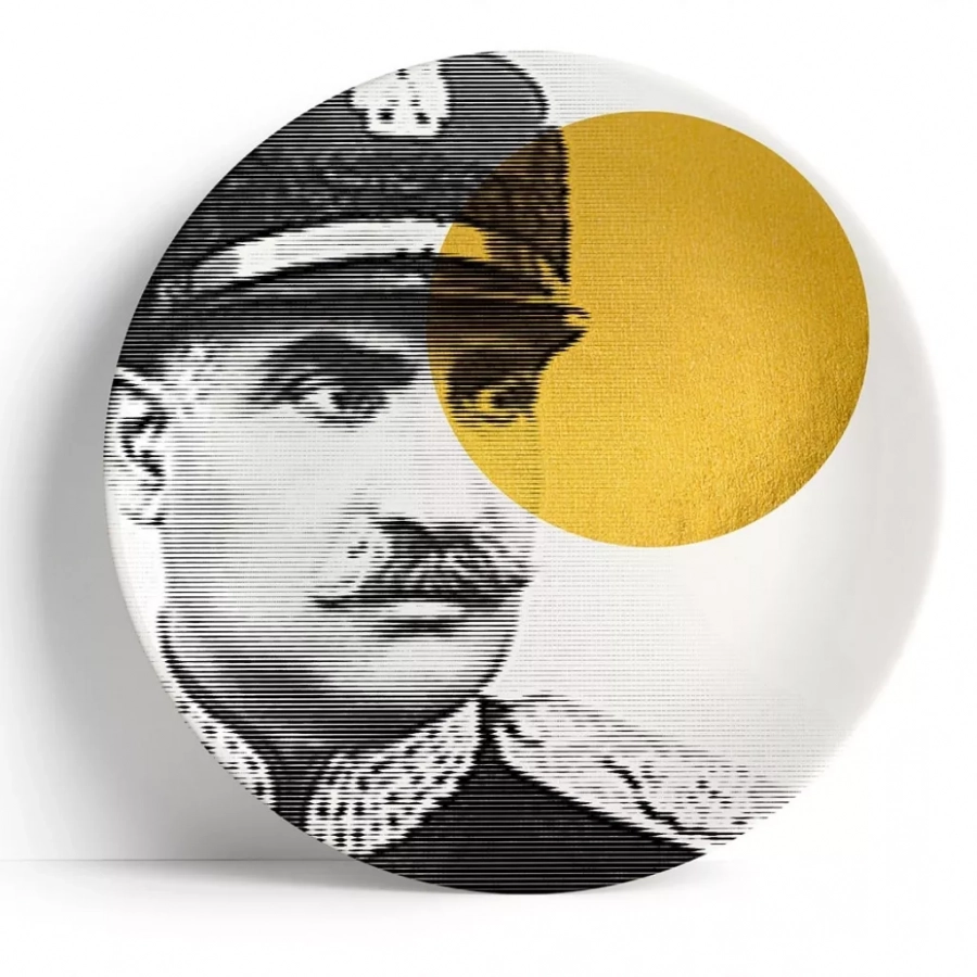 Reza Shah Decorative Plate Yellow