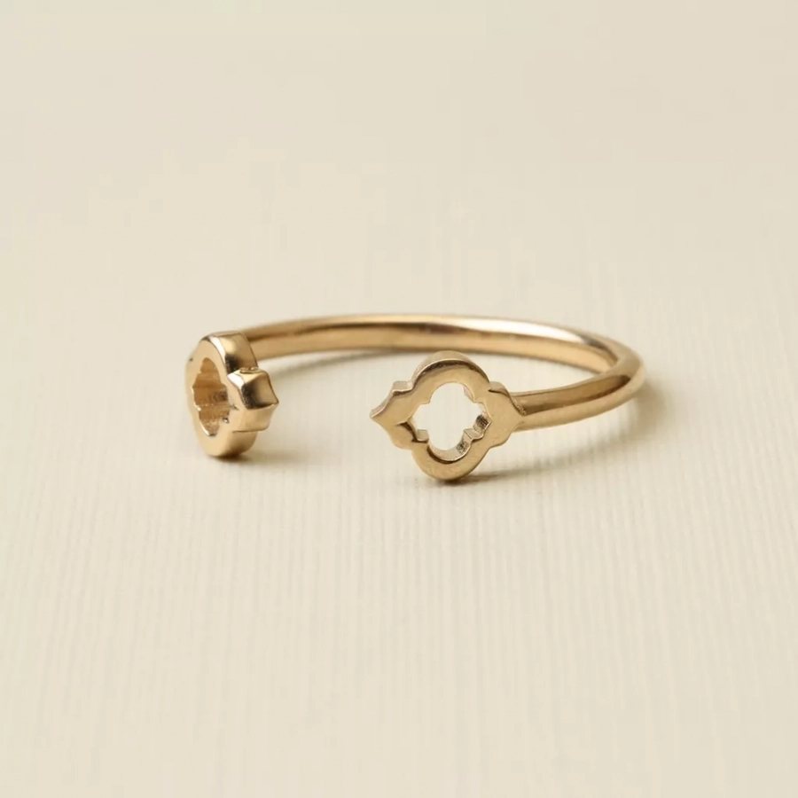 Double Morocco Yellow Gold Ring