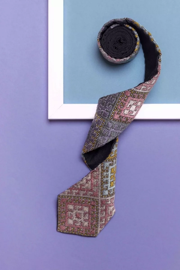 Baloochi Handmade Needlework Tie, Wondering Jew