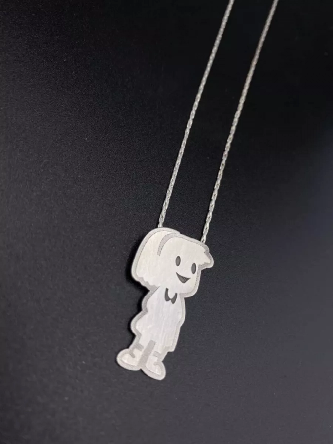 Little Girl Necklace In Silver