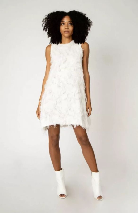 Feather Soft Texture Fabric Marie Dress