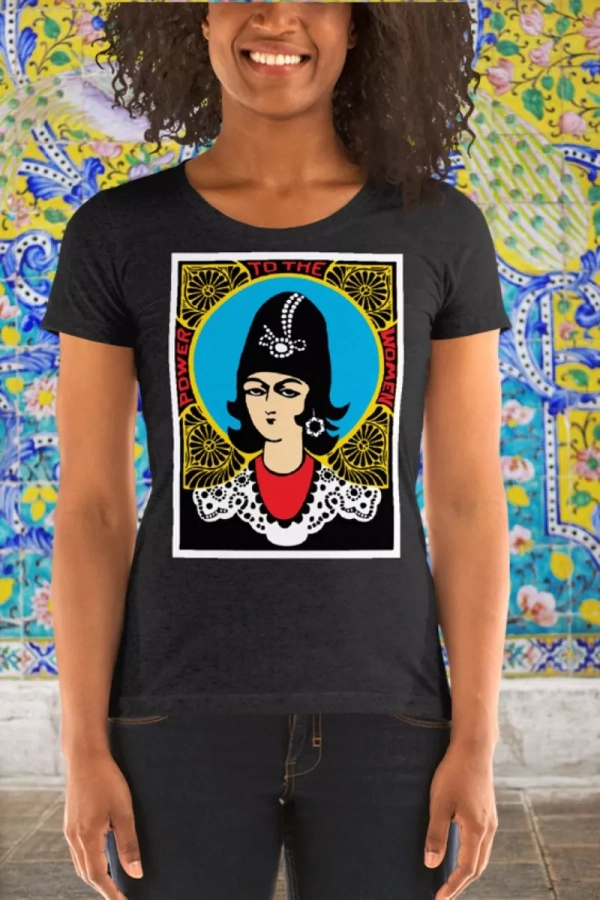Qajar woman. Women's Tri-Blend T-shirt. "power To The Women"