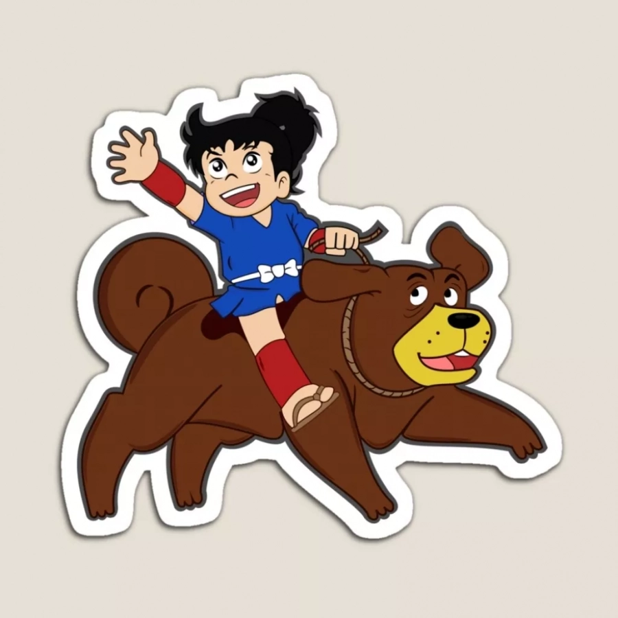 Mitikoman Cartoon (nostalgia) _ Magnet Sticker