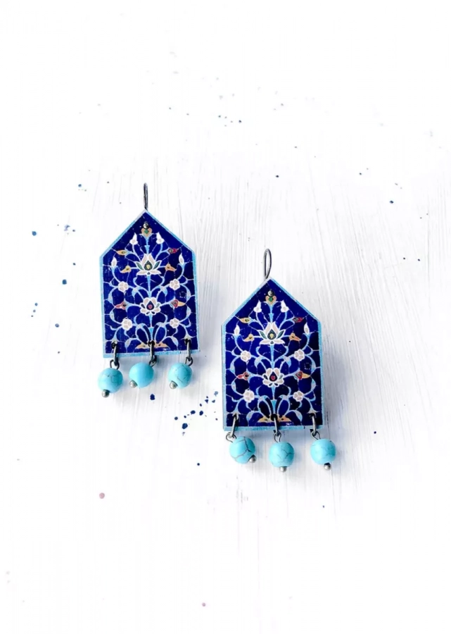 Arezoo Persian Tile Design Earrings
