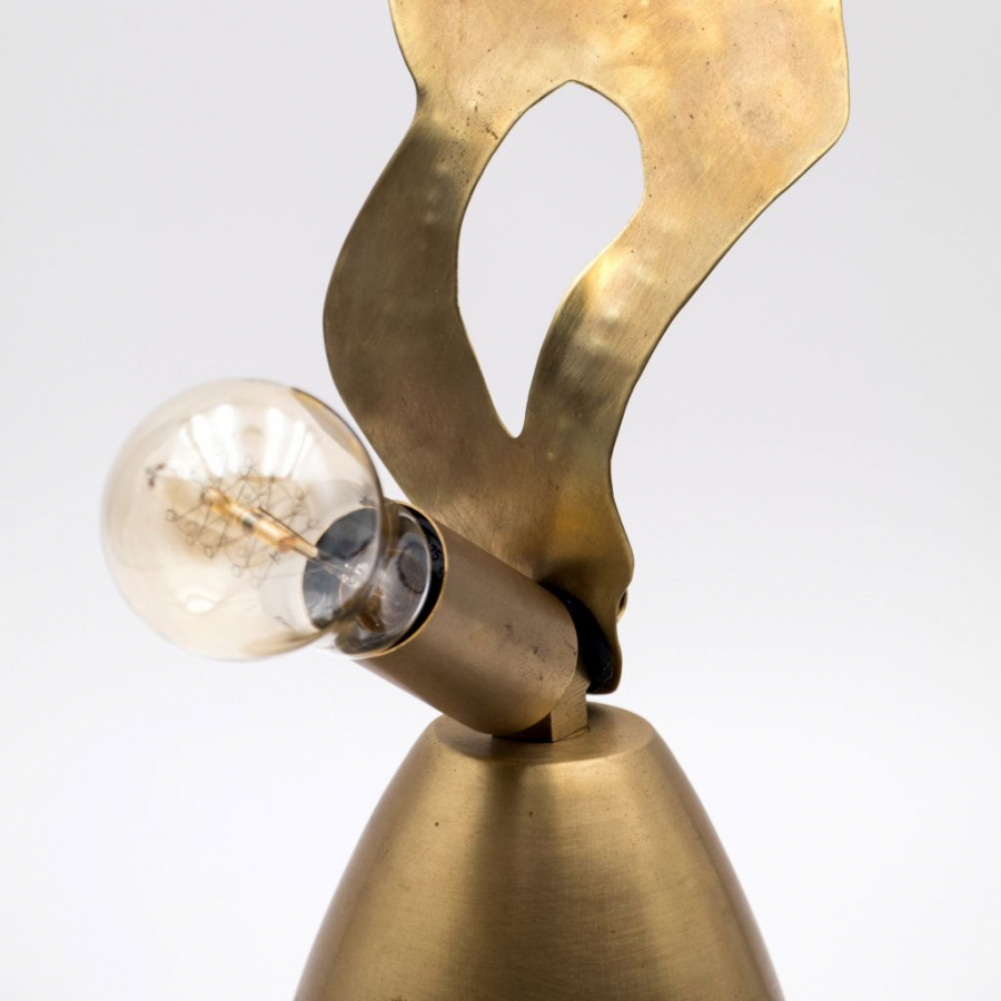 Brass Unique Gold Single Table Lamp 