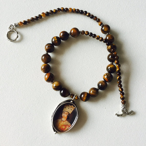 Tiger's eye Necklace, Persian Prince Necklace