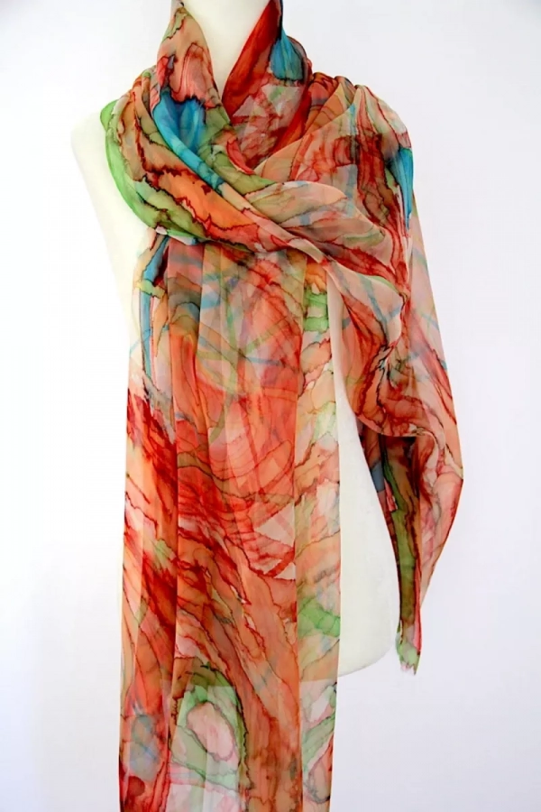 Renew- Long And Wide Sheer Shawl Wrap
