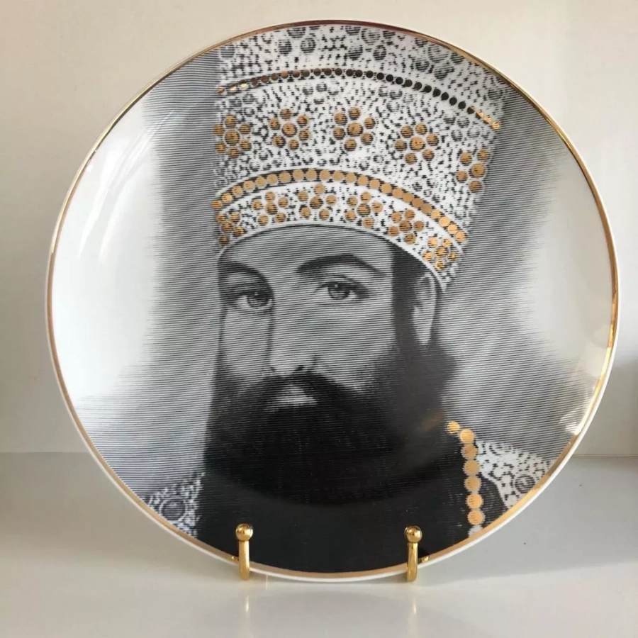 King Of Persia Decorative Plate, Fath-Ali Shah Qajar
