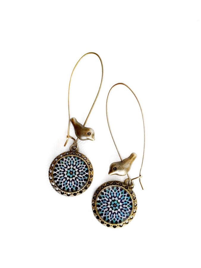 Sepideh vintage earrings- Persian Eslimi design