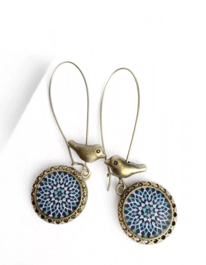 Sepideh vintage earrings- Persian Eslimi design