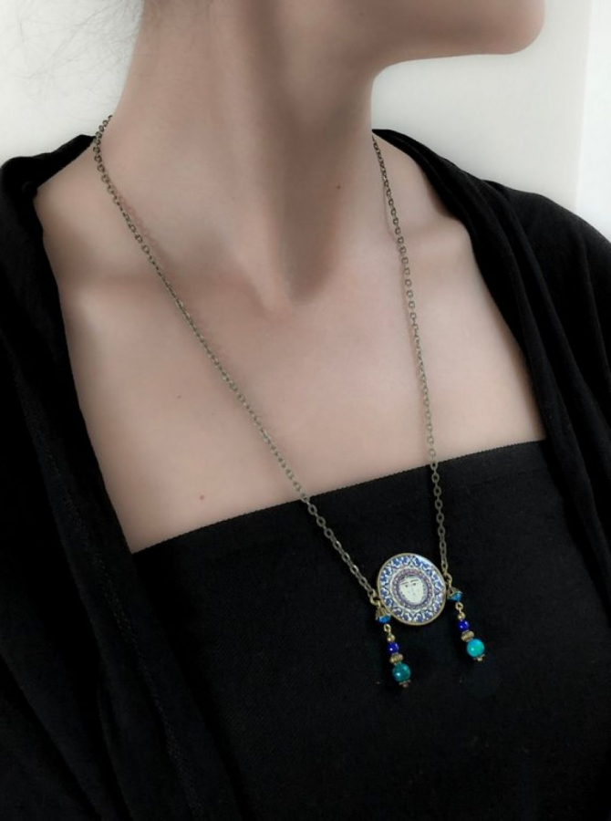 ROXANA necklace - historic - vintage Persian pattern