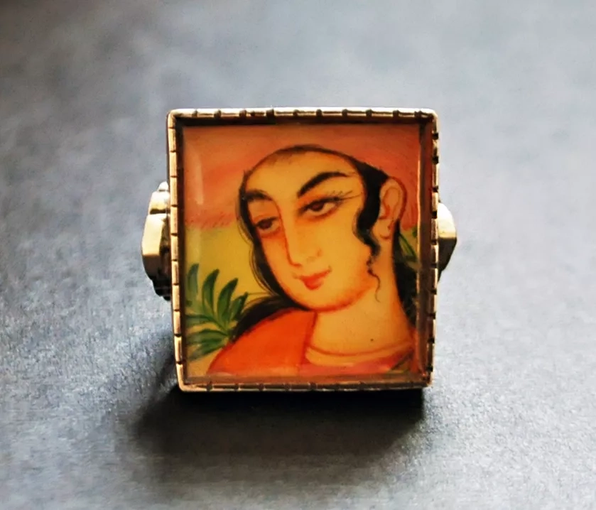 Silver Patine Miniature Ring handmade by Danial Zirak