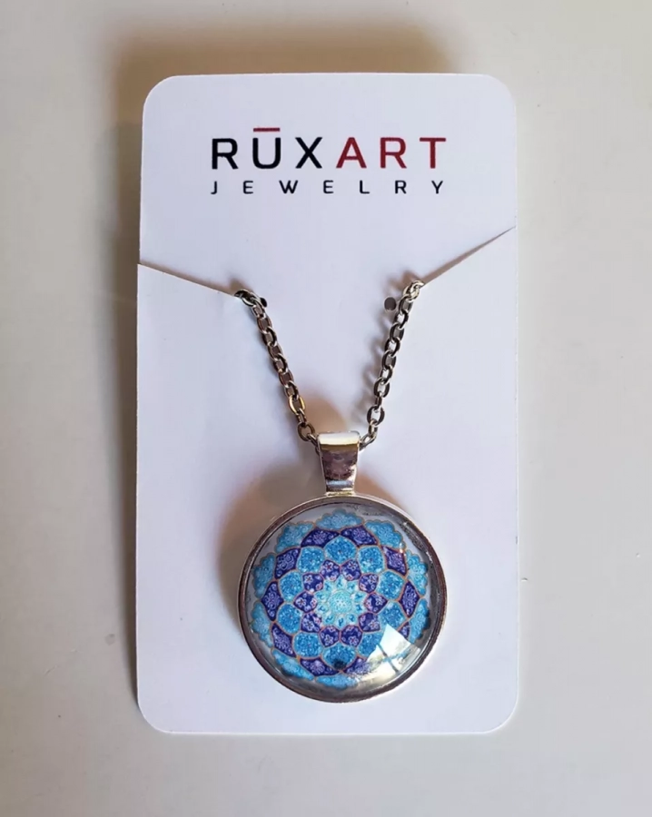 Persian Meinakari Blue Necklace