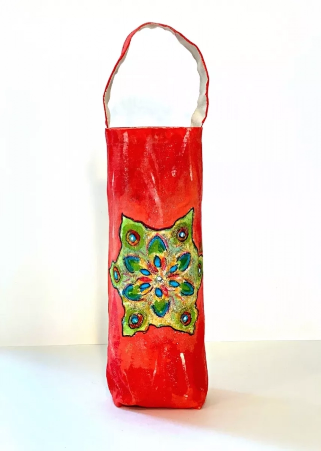 Hand-painted Persian Colorful Wine Bag-yalda