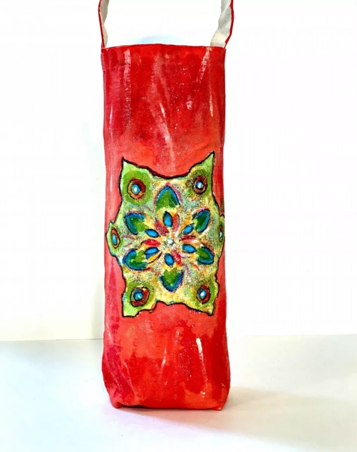 Hand-painted Persian Colorful Wine Bag-yalda