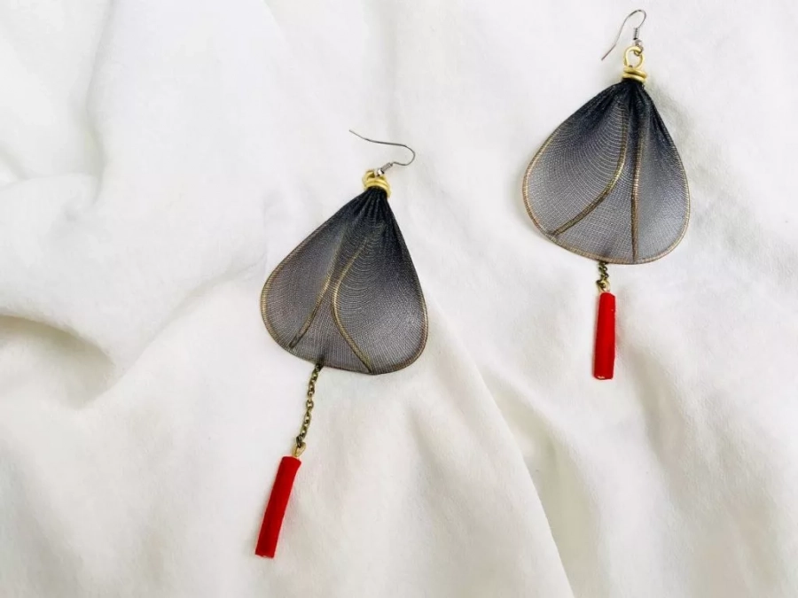 Sustainable Handmade Brass Swing Earrings