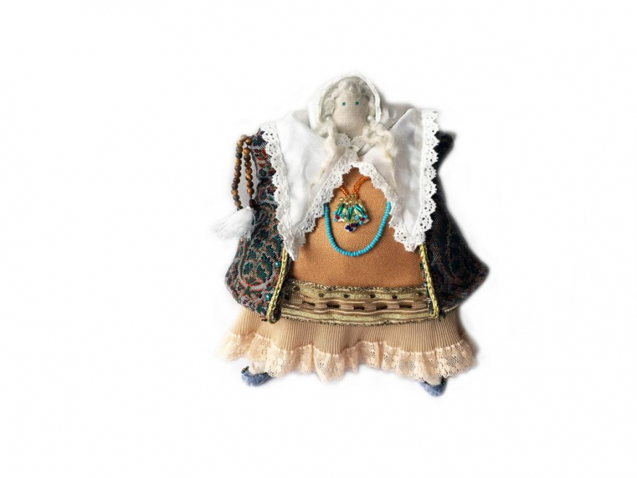 Handmade doll Khan Joon with Termeh coat