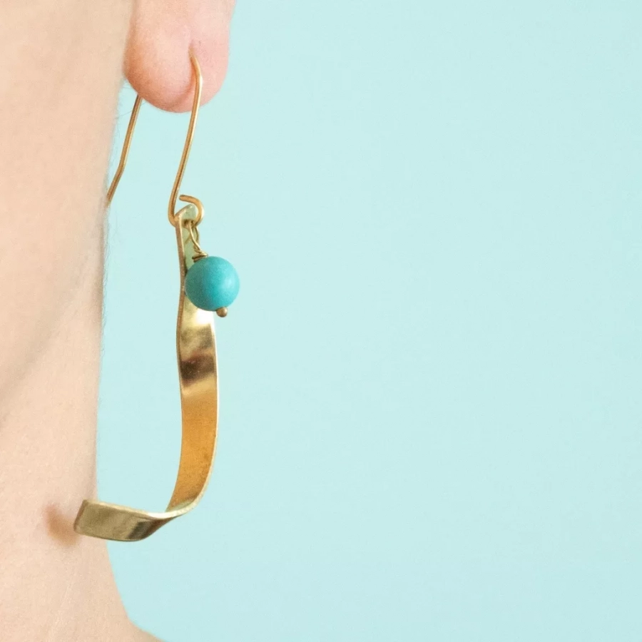 Mashi Turquoise Howlite Earrings