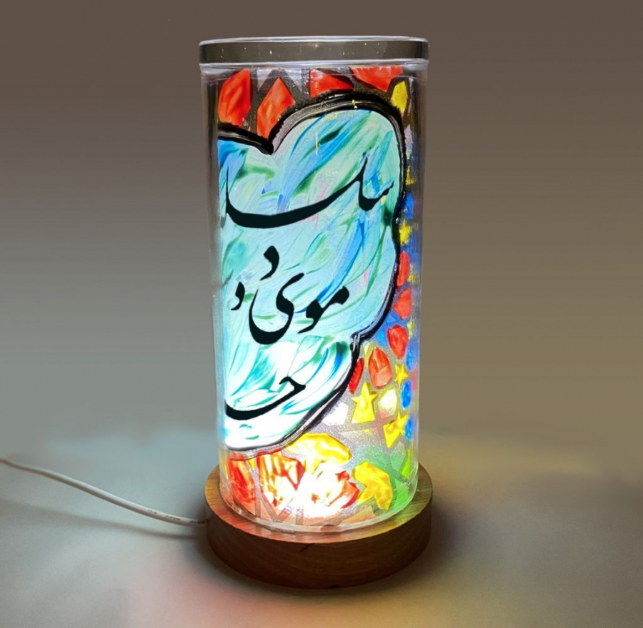 Persian Colorful Glass And Wood Artistic Lighting