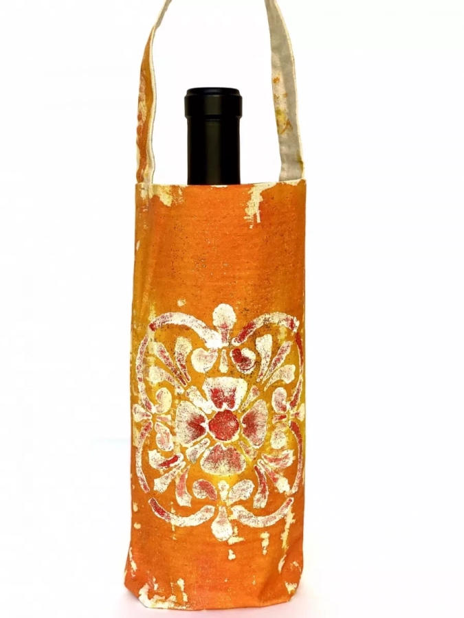 Hand-painted Persian Colorful Wine Bag- Eslimi 3