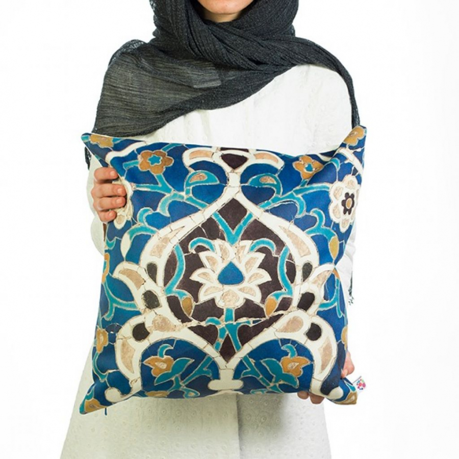 Persian Blue Vintage Unique Patterned Cushion Cover