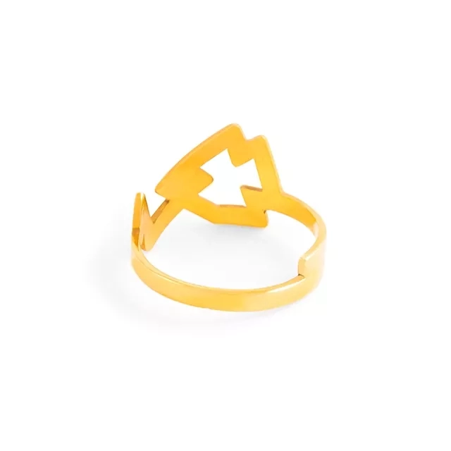 Persian Gold Sun Star Shaped Ring