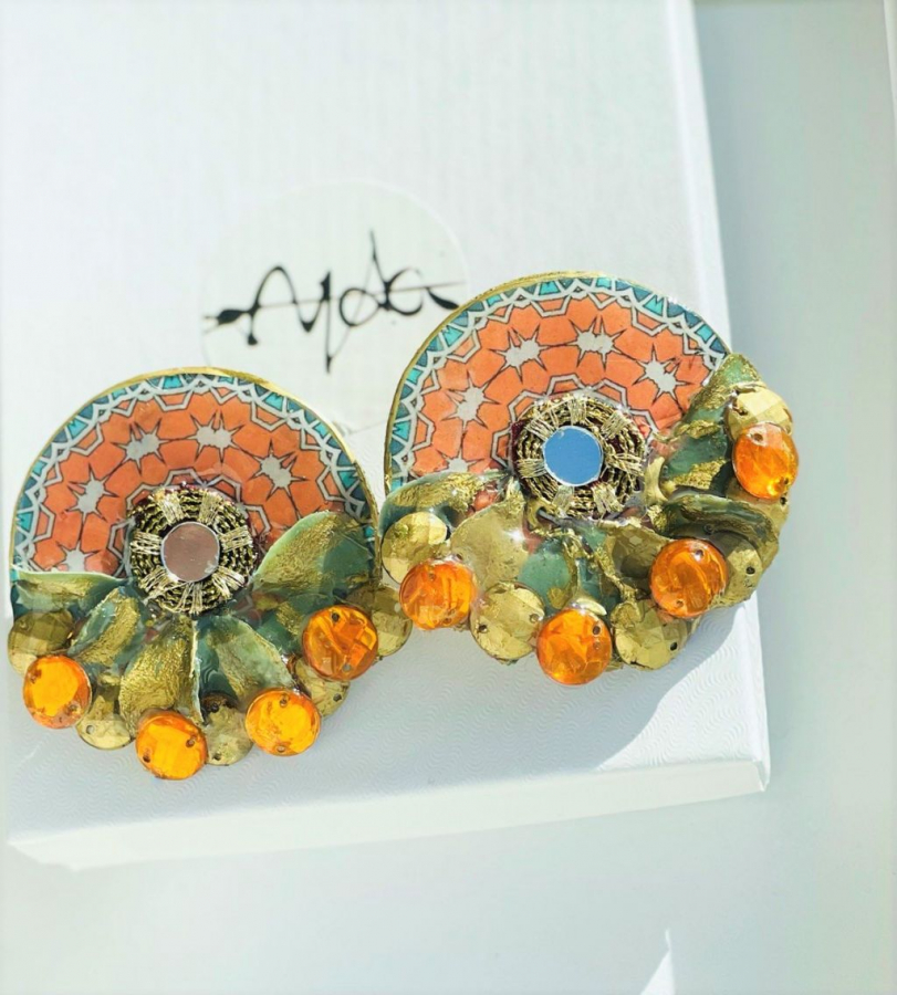Boho Handmade Earrings Traditional Design Wood Earrings For Women