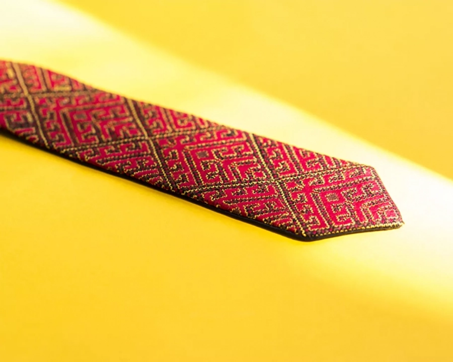 Baloochi Handmade Needlework Tie, Flare