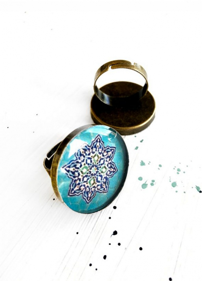 SOHA adjustable ring - Persian jewelry- Mandala