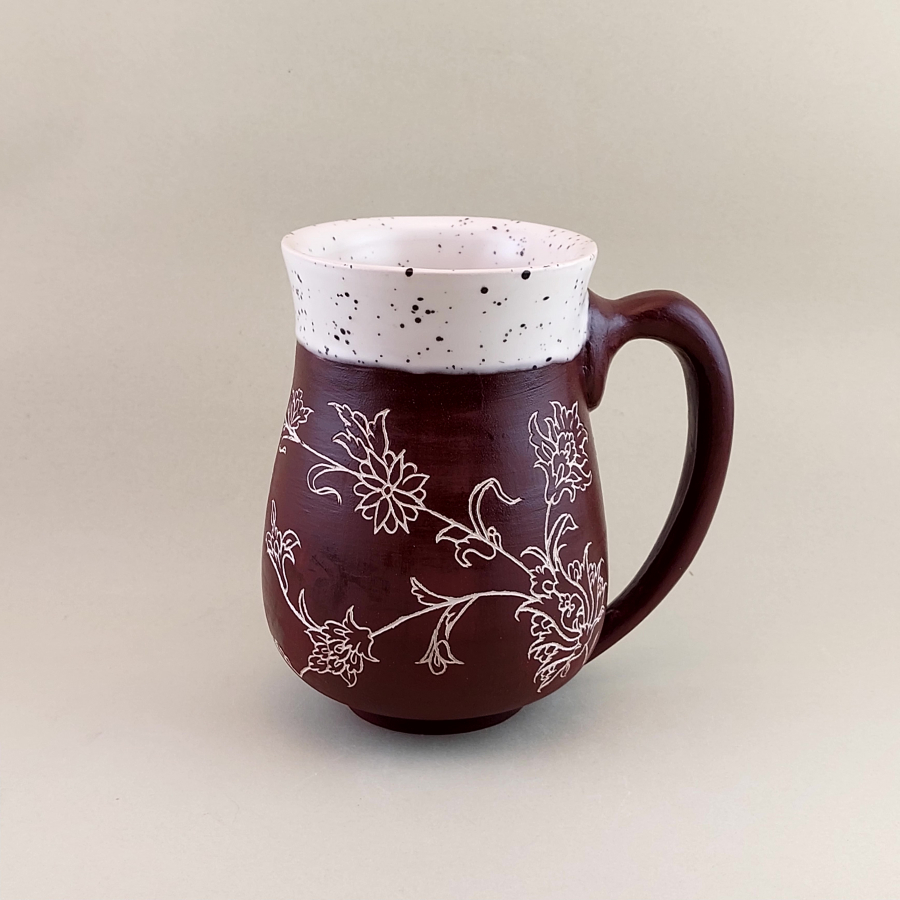Large Pottery Mug, 16/32 oz, Drinking glass, Coffee Mug, Handmade Ceramic Mug,Hand painting Mug, Pottery Handmade Mug, Housewarming Gift