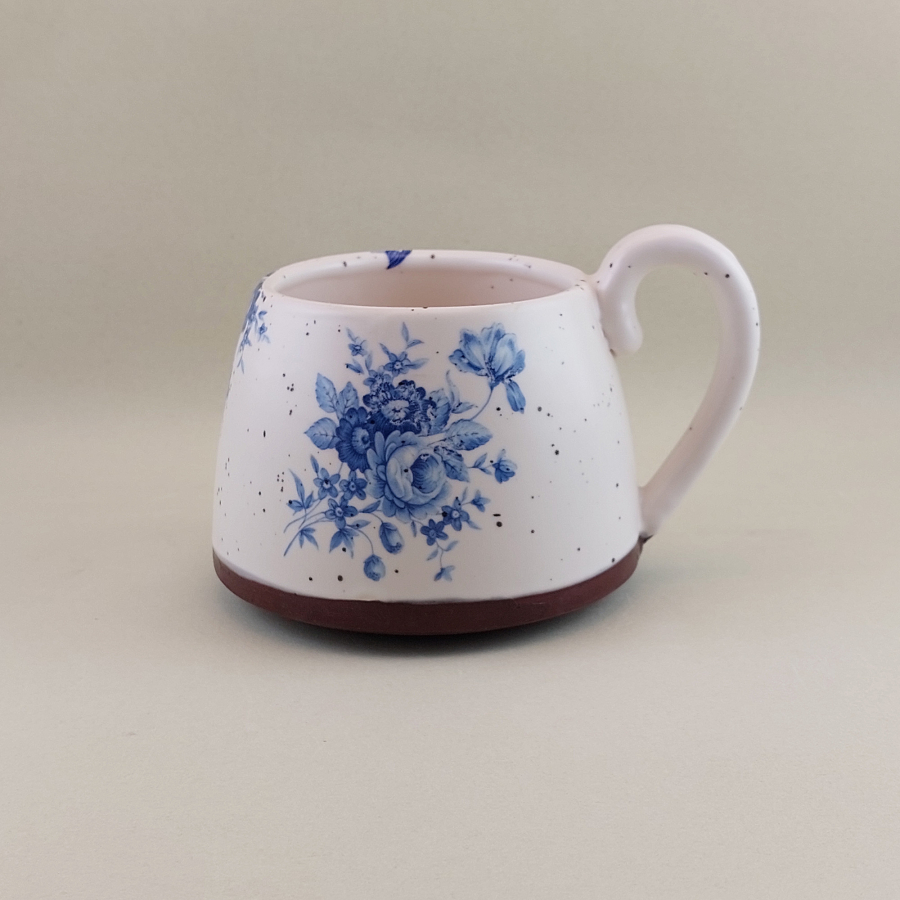 Pottery Mug, 16 oz, Drinking glass, Coffee Mug, Handmade Ceramic Mug, Pottery Handmade Mug, Housewarming Gift, Cobalt