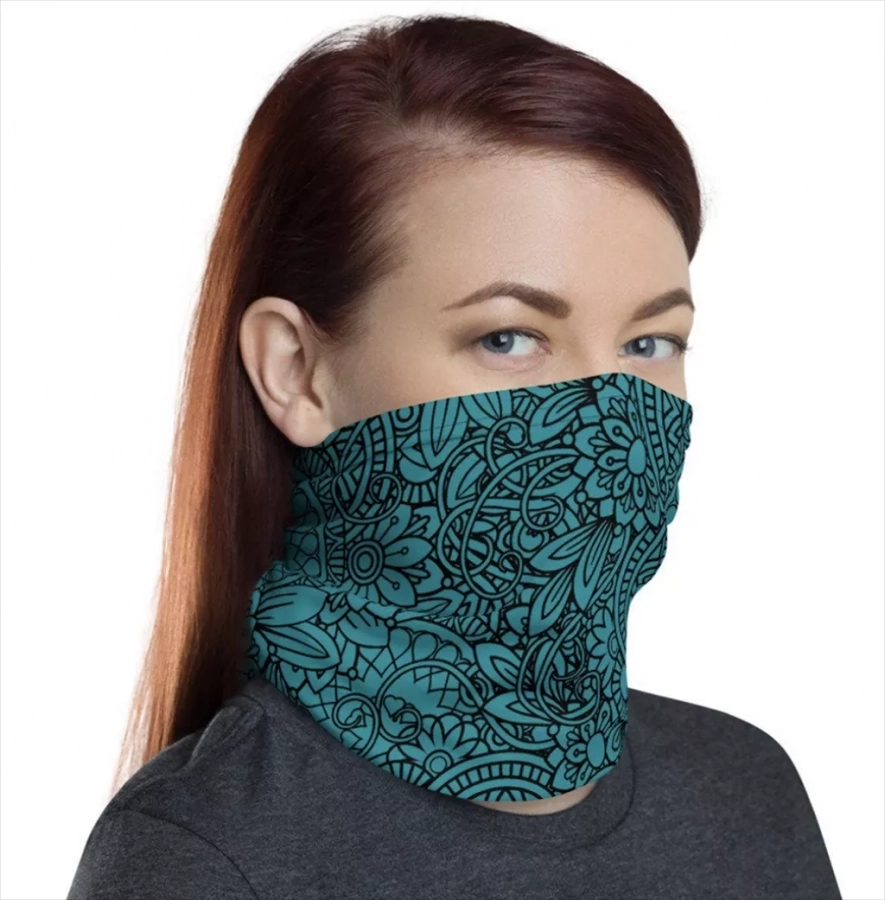 Face Cover - Neck Gaiter - Floral Pattern