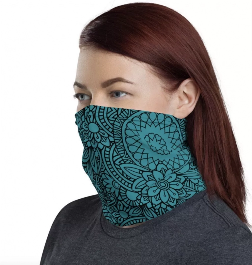 Face Cover - Neck Gaiter - Floral Pattern
