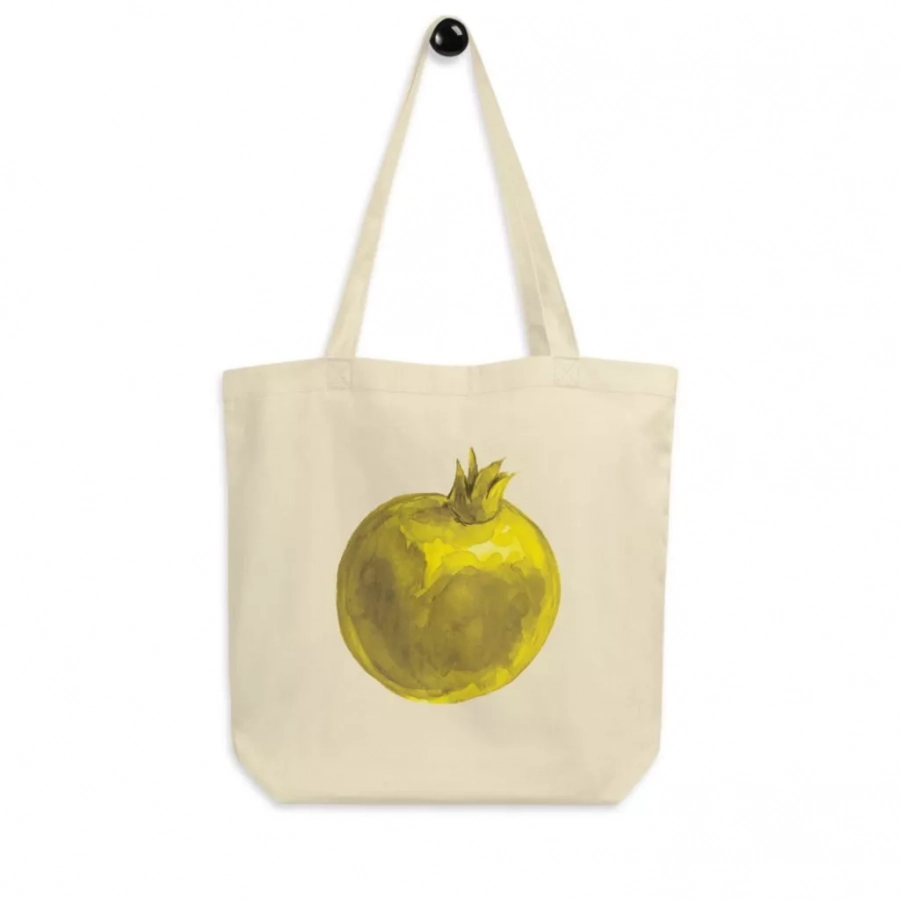 Yellow Pomegranate Eco Tote Bag