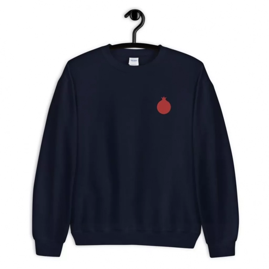 Embroidered Pomegranate Unisex Sweatshirt (2 Colors)-Yalda Night