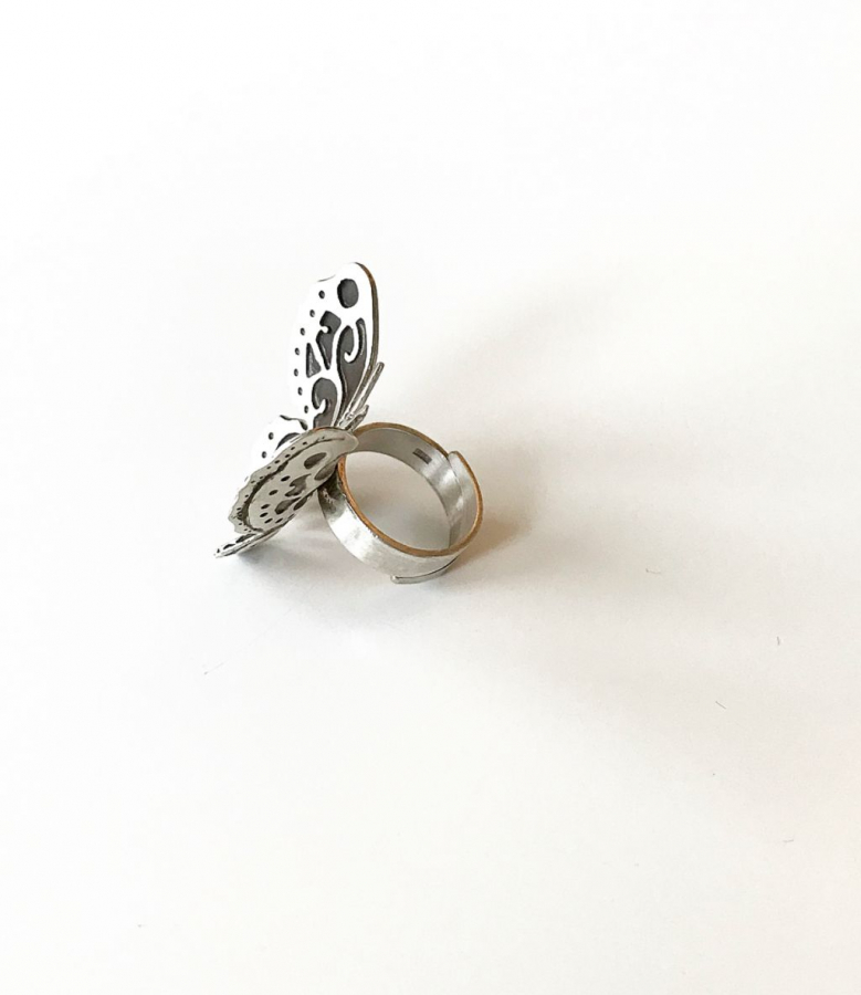 Butterfly Silver Ring