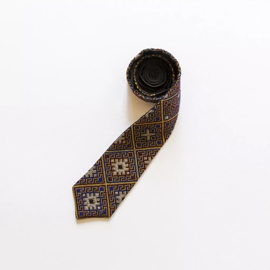 Baloochi Handmade Needlework Tie, Cosmos