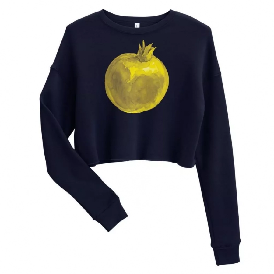 2021 Colors Yellow Pomegranate Crop Sweatshirt in 4 Colors