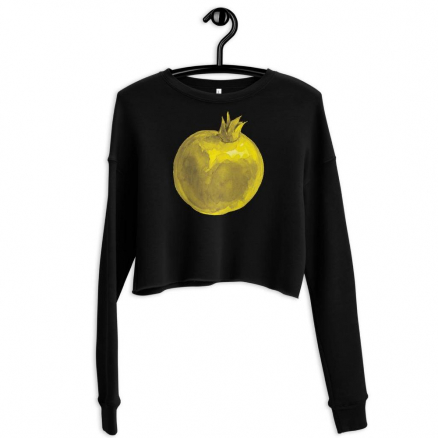 2021 Colors Yellow Pomegranate Crop Sweatshirt in 4 Colors