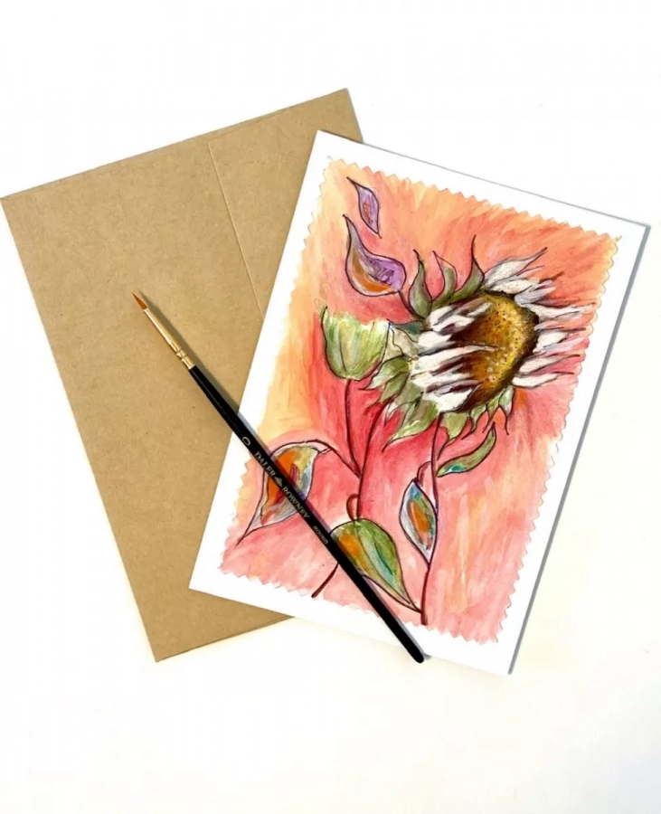 4 Pack- Hand Painted Greeting Card-01