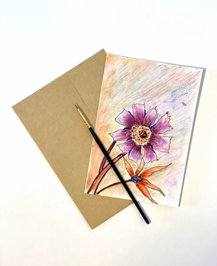 4 Pack- Hand Painted Greeting Card-01