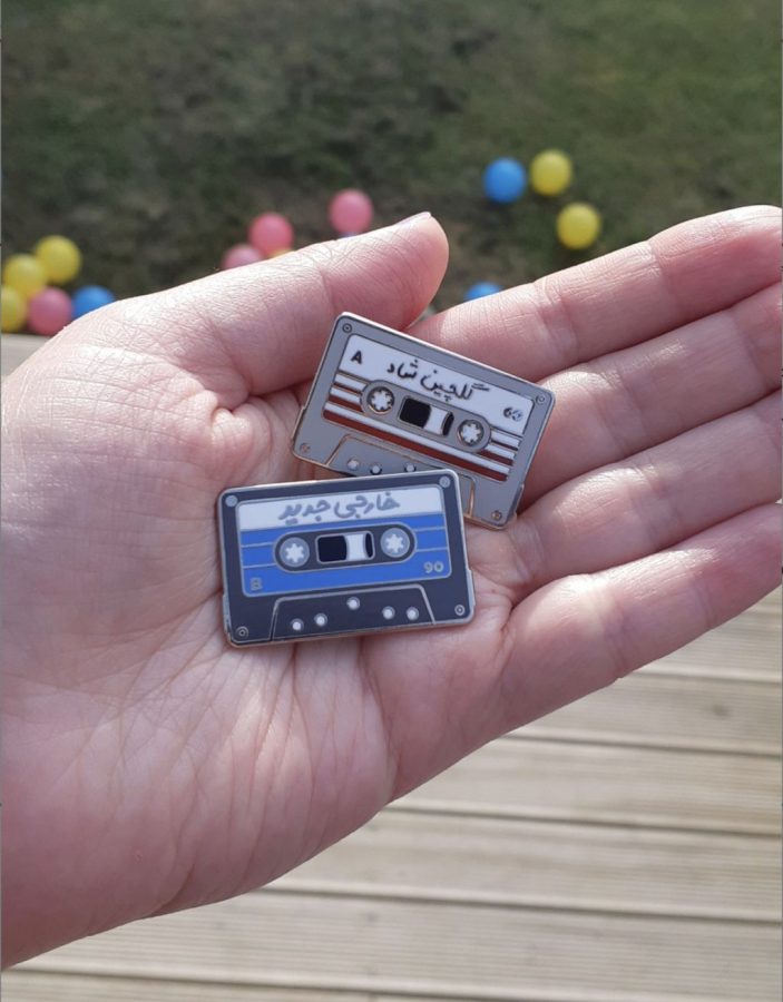 Persian Nostalgic Cassette Enamel Pins