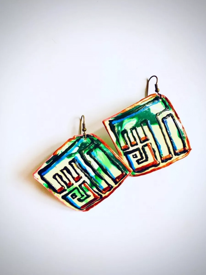 Earrings Made With Recycled Plastic Salaam