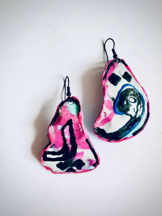 Earrings Made With Recycled Plastic Ghaf & Pe